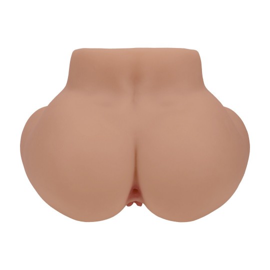 BODYFORMS - LUX ARDEN - DUAL ENTRY VIBRATING MASTURBATOR - 3,5 KG / 7.7 LBS - TAN