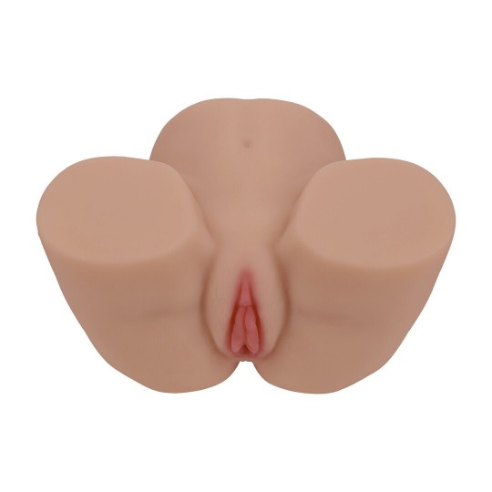 BODYFORMS - LUX ARDEN - DUAL ENTRY VIBRATING MASTURBATOR - 3,5 KG / 7.7 LBS - TAN