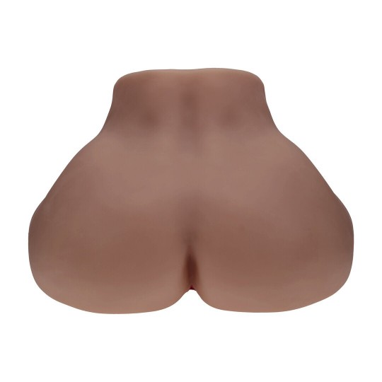 BODYFORMS - CLARA VOSSIN - DUAL ENTRY VIBRATING MASTURBATOR - 6,3 KG / 14.1 LBS - BROWN