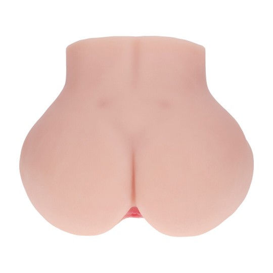 BODYFORMS - MIA HART - DUAL ENTRY VIBRATING MASTURBATOR - 2,5 KG / 5.7 LBS - FLESH