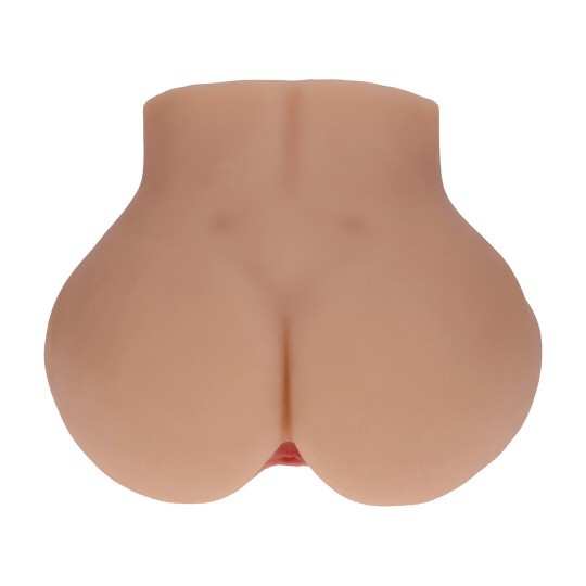 BODYFORMS - NINA VALE - DUAL ENTRY VIBRATING MASTURBATOR - 2,5 KG / 5.7 LBS - TAN