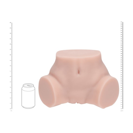 BODYFORMS - IVY LANE - DUAL ENTRY VIBRATING MASTURBATOR - 3,5 KG / 7.7 LBS - FLESH