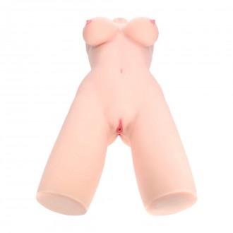 BODYFORMS - LYLA ROSE - POSABLE DUAL ENTRY VIBRATING MASTURBATOR - 21 KG / 46.3 LBS - FLESH