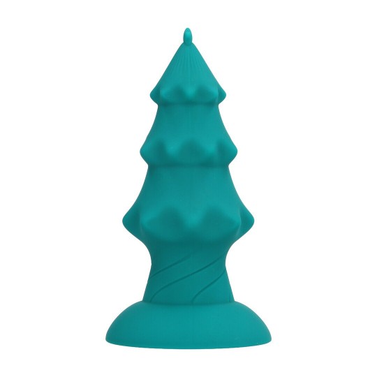 ASS TREE - VIBRATING BUTTPLUG WITH SUCTION CUP - GREEN