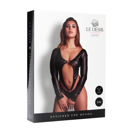 MOLLIE - PVC CROTCHLESS BODY - ONE SIZE - BLACK