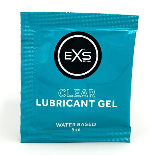 EXS CLEAR LUBE - 5 ML SACHETS - 100 PIECES