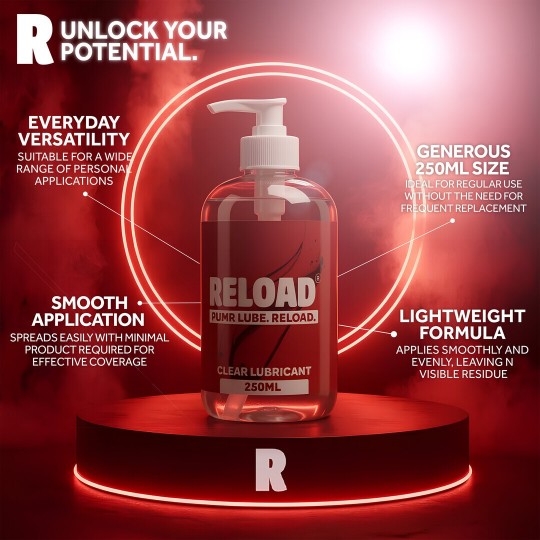 RELOAD BY EXS - CLEAR WATERBASED LUBRICANT - 8.4 FL OZ / 250 ML