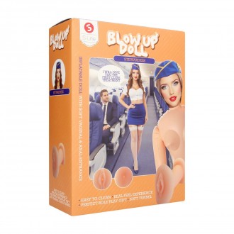 STEWARDESS - BLOWUP DOLL - VAGINAL AND ANAL