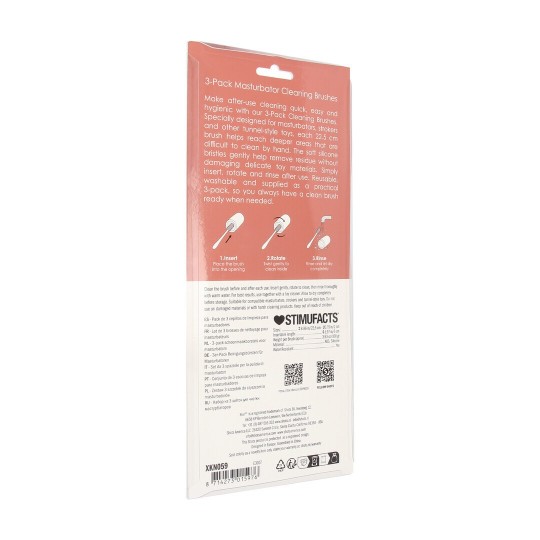3-PACK MASTURBATOR CLEANING BRUSHES