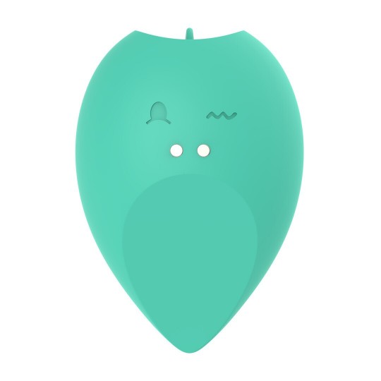 GEMMA - 2 IN 1 LICKING AND CLITORAL VIBRATOR - GREEN