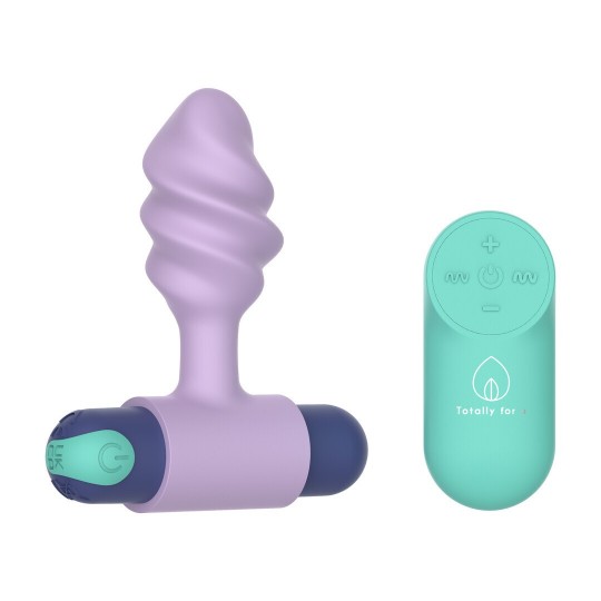 TWISTER - 2 IN 1 BUTT PLUG WITH RECHARGABLE BULLET - MULTICOLOR