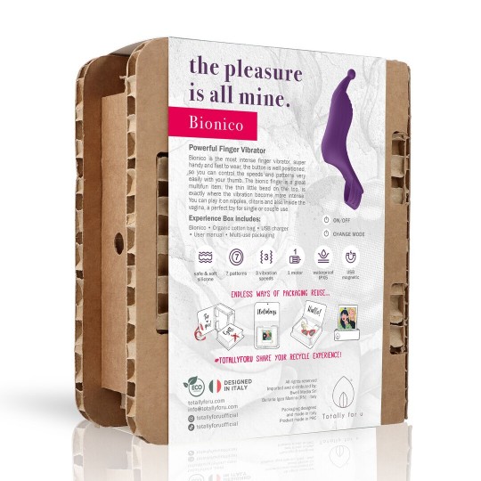 BIONICO - POWERFUL FINGER VIBRATOR - PURPLE