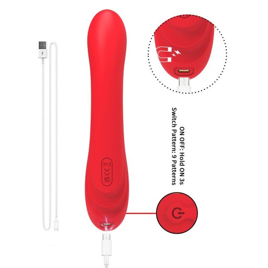 THE JACK SPOT - DUAL G-SPOT VIBRATOR - RED