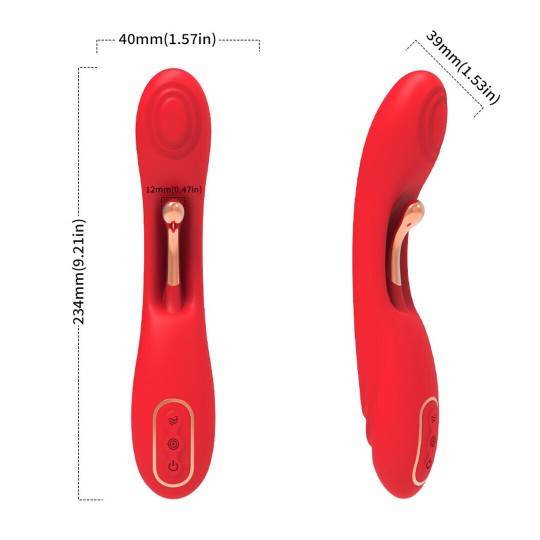 THE JACK SPOT - DUAL G-SPOT VIBRATOR - RED