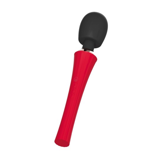 THE KING - POWERFULL WAND VIBRATOR - RED/BLACK
