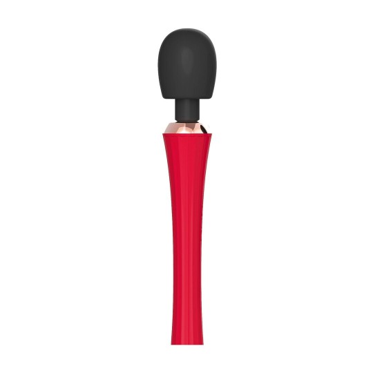 THE KING - POWERFULL WAND VIBRATOR - RED/BLACK