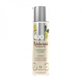 NATURALS - COCONUT AND LIME - MASSAGE OIL - 4 FL OZ / 120 ML