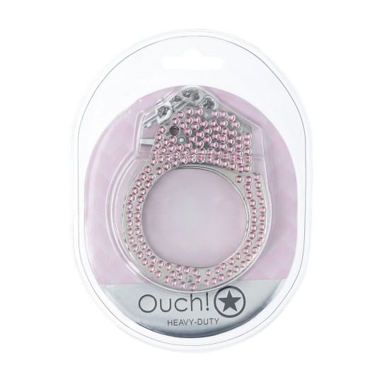 HEAVY-DUTY DIAMOND HANDCUFFS - PINK