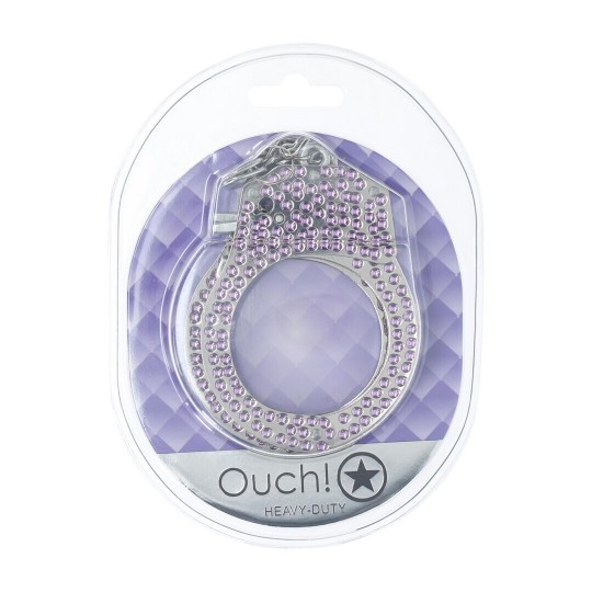 HEAVY-DUTY DIAMOND HANDCUFFS - PURPLE
