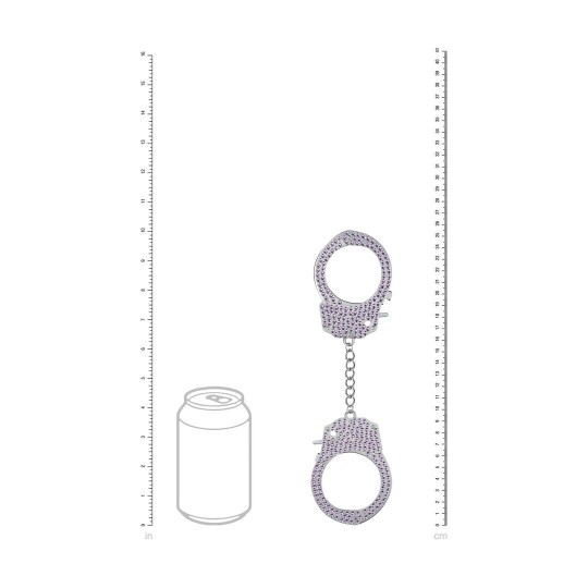 HEAVY-DUTY DIAMOND HANDCUFFS - PURPLE