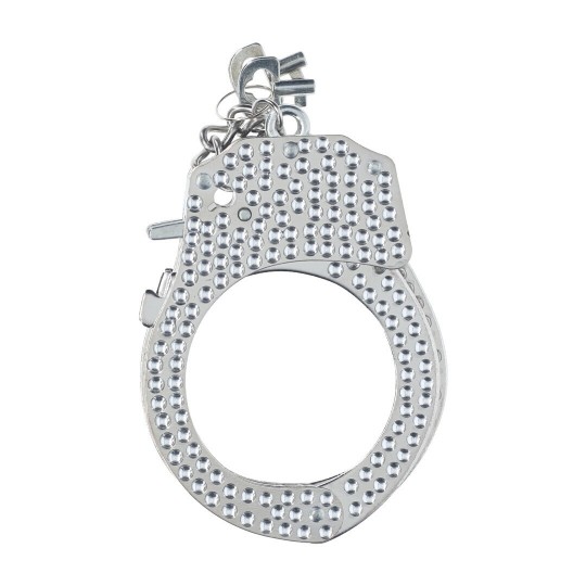 HEAVY-DUTY DIAMOND HANDCUFFS - SILVER