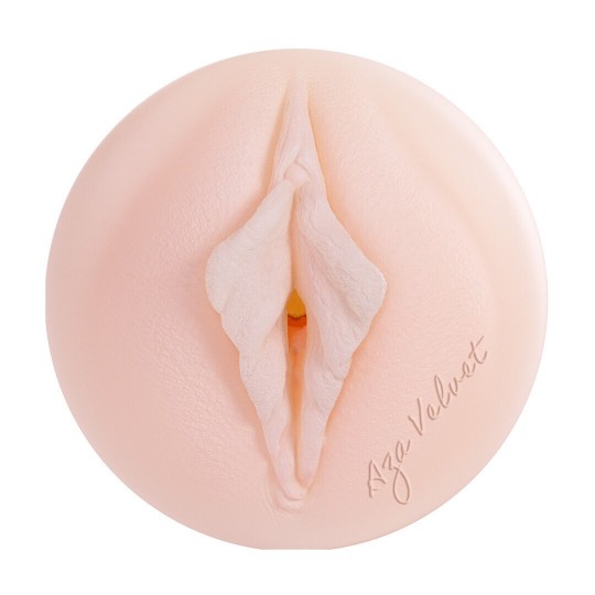 METALLIX - AZA VELVET - VIBRATING TORCH MASTURBATOR - PUSSY - 590G - BLACK/FLESH