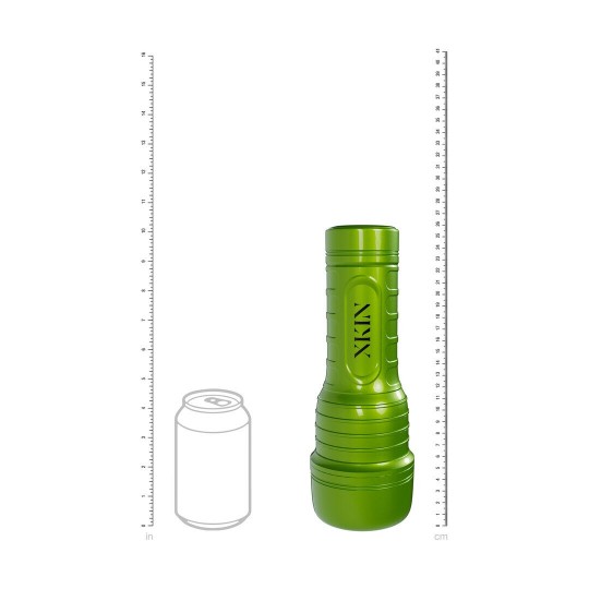 METALLIX - IVY SINCLAIR - VIBRATING TORCH MASTURBATOR - MOUTH - 590G - GREEN/TAN