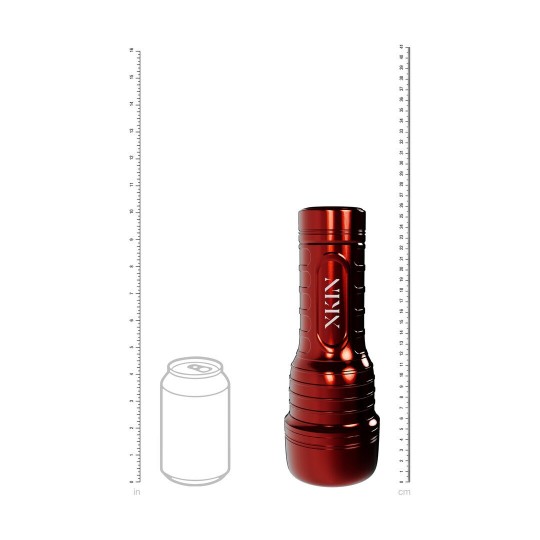 METALLIX - ROMAN BLAZE - VIBRATING TORCH MASTURBATOR - ASS - 590G - RED/FLESH