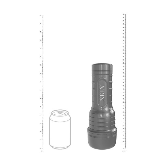 METALLIX - NOVA PEARL - VIBRATING TORCH MASTURBATOR - PUSSY - 590G - SILVER/BROWN