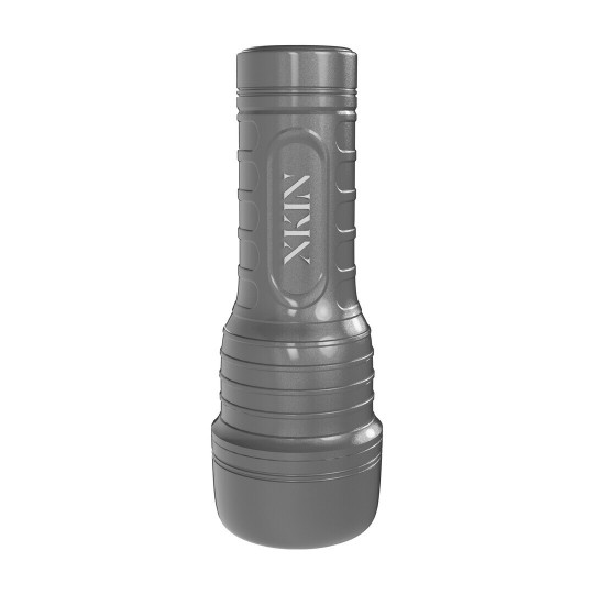 METALLIX - NOVA PEARL - VIBRATING TORCH MASTURBATOR - PUSSY - 590G - SILVER/BROWN