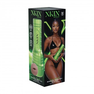 METALLIX - LYV ROYALE - VIBRATING TORCH MASTURBATOR WITH SUCTION - MOUTH - 660G - GREEN/BROWN