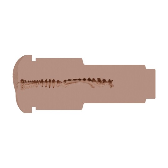 METALLIX - DON PHOENIX - VIBRATING TORCH MASTURBATOR WITH SUCTION - ASS - 660G - RED/TAN