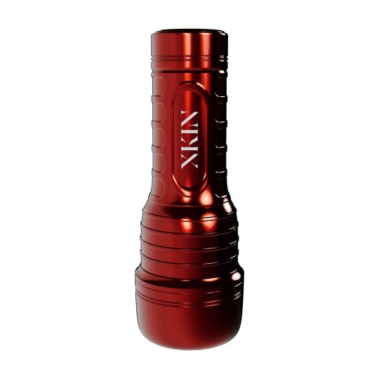 METALLIX - DON PHOENIX - VIBRATING TORCH MASTURBATOR WITH SUCTION - ASS - 660G - RED/TAN