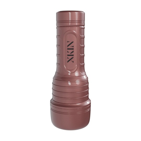 METALLIX - MILA DESIRE - VIBRATING TORCH MASTURBATOR WITH SUCTION - ASS - 660G - ROSE GOLD/TAN