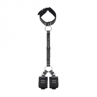 NECK TO WRISTS RESTRAINTS - BLACK