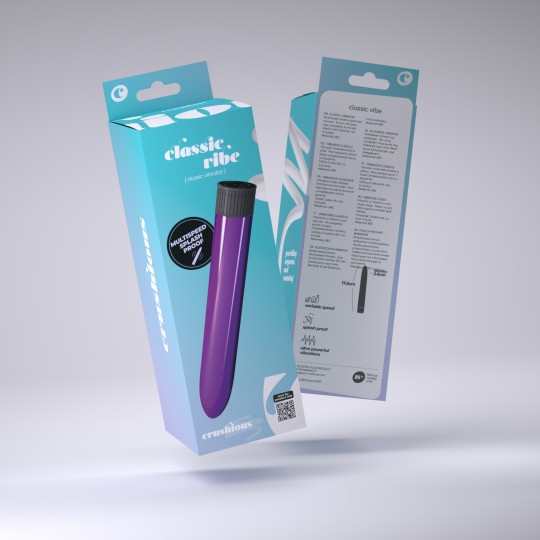 VIBRADOR CLASSIC VIBE CRUSHIOUS ROXO