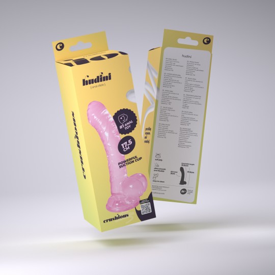 CRUSHIOUS HUDINI JELLY ANAL DILDO PINK
