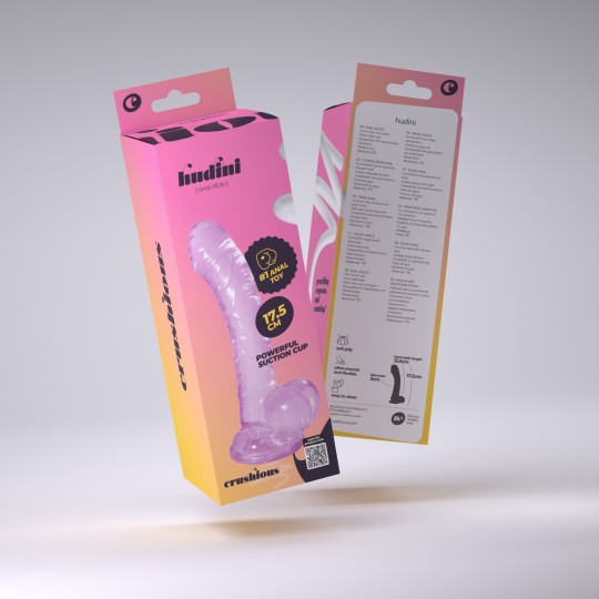 HUDINI DILDO ANAL JELLY ROXO CRUSHIOUS
