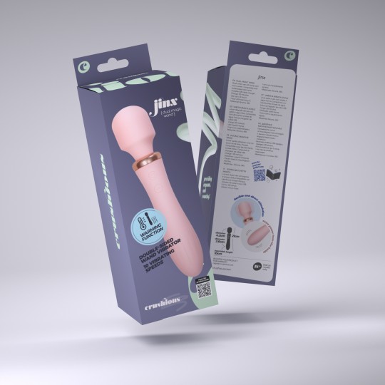 CRUSHIOUS DUAL MASSAGE WAND JINX ROSE WINE