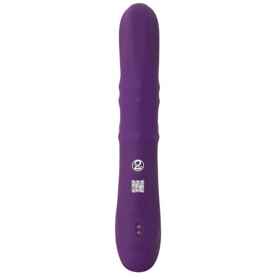 NODDING RABBIT VIBRATOR WITH 3 MOVING RINGS