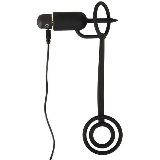 PENISPLUG WITH VIBRATOR AND COCK RINGS