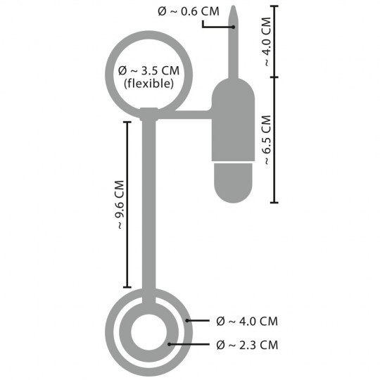 PENISPLUG WITH VIBRATOR AND COCK RINGS