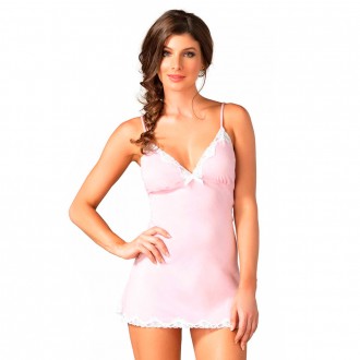 LEG AVENUE SERAPHINA CHEMISE PINK