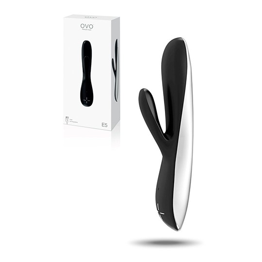 VIBRADOR RECARREGÁVEL E5 OVO PRETO