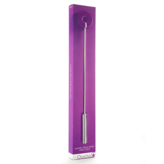 RATTO Ahi! CERCHIO IN PELLE CON PUNTA IN METALLO CROP VIOLA