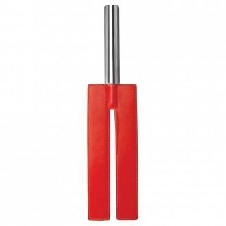 OUCH! LEATHER SLIT PADDLE RED