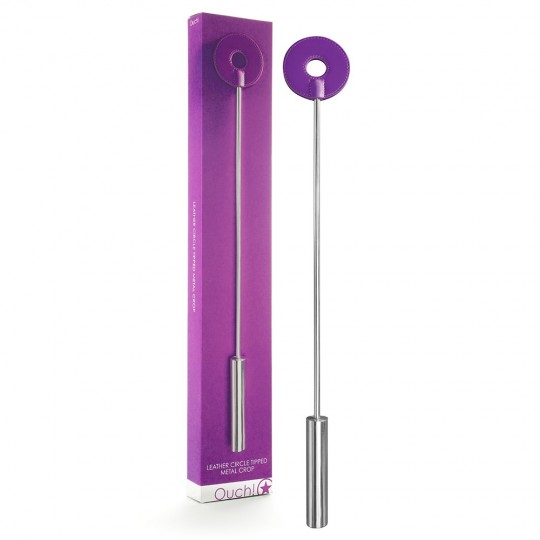 RATTO Ahi! CERCHIO IN PELLE CON PUNTA IN METALLO CROP VIOLA