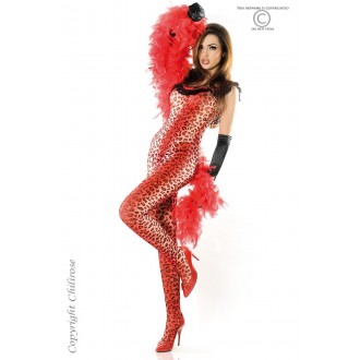 CATSUIT E PERIZOMA CR-3334 ROSSO