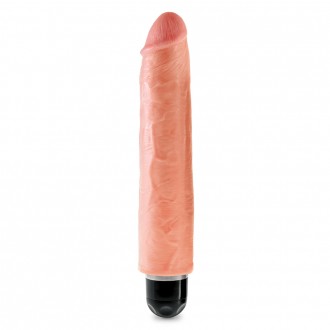 VIBRADOR REALISTA KING COCK VIBRATING STIFFY 10” BLANCO