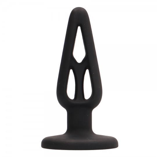 PLUG ANAL EN SILICONA PLUG &amp; PLAY 4” NEGRO